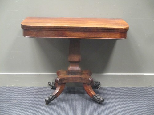 Lot 404 - A Regency rosewood tea table 72 x 92 x 45cm