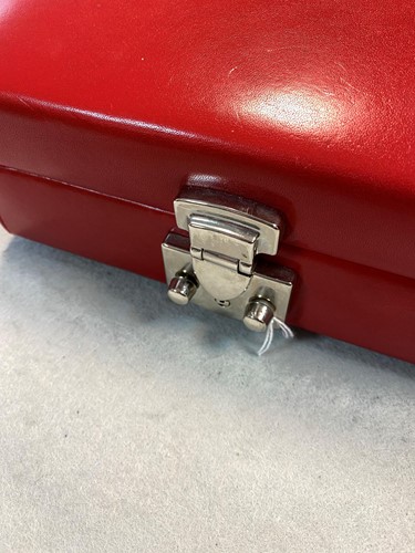 Lot 256 - Cepi Pelletterie - A handmade leather and suede travelling watch case