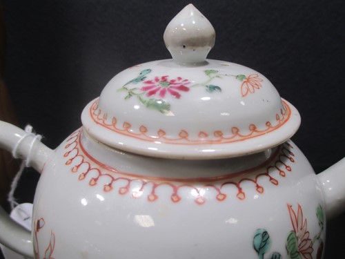 Lot 12 - An 18th century Chinese tea pot, 13.5cm high...