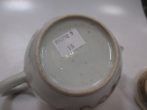 Lot 12 - An 18th century Chinese tea pot, 13.5cm high...