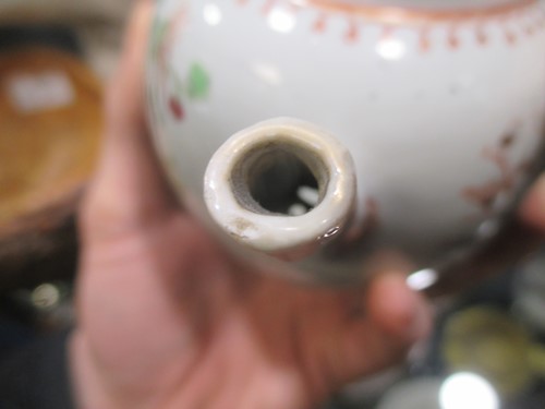 Lot 12 - An 18th century Chinese tea pot, 13.5cm high...