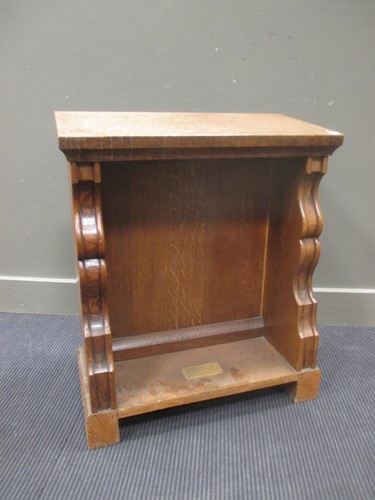 Lot 499 - A late 19th century carved oak prayer table...