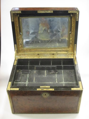 Lot 33 - A Victorian burr walnut and ormolu mounted...