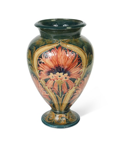 Lot 11 - A MacIntyre Moorcroft Revived Cornflower pattern vase, circa 1912