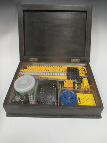 Lot 98 - A box of Meccano, to include various Meccano...