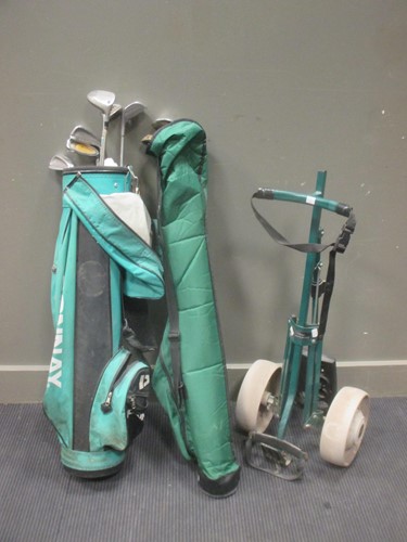 Lot 577 - A part set of modern golf clubs and...