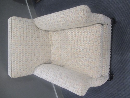 Lot 537 - Circa 1900 A Howard style armchair on ball in...