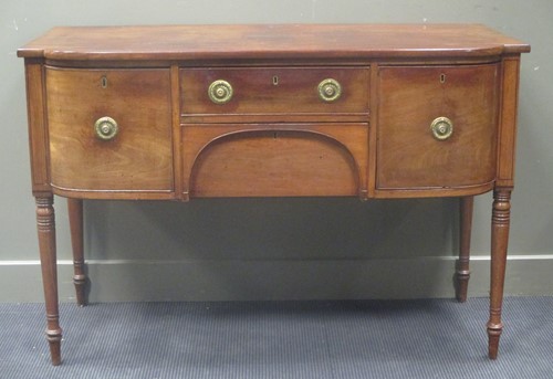 Lot 445 - An early 19th century mahogany bow front...