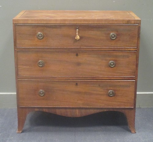 Lot 419 - A 19th century mahogany and inlaid chest of...