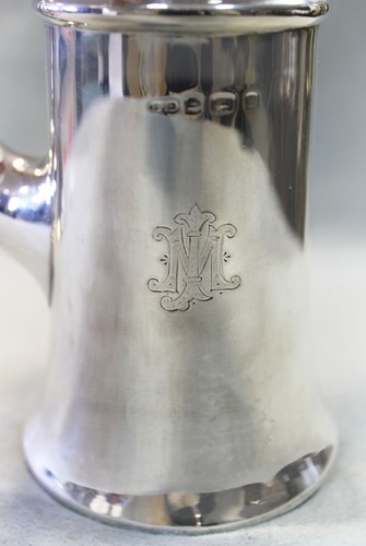 Lot 388 - An Edward VII silver 2 piece cafe au lait set