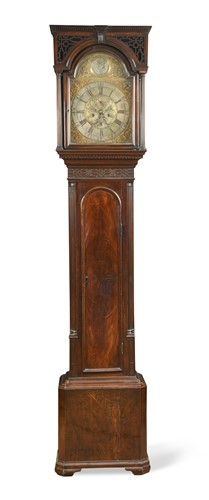 Lot 377 - A George III mahogany longcase clock