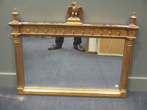 Lot 507 - A Regency style gilt wood rectangular over...