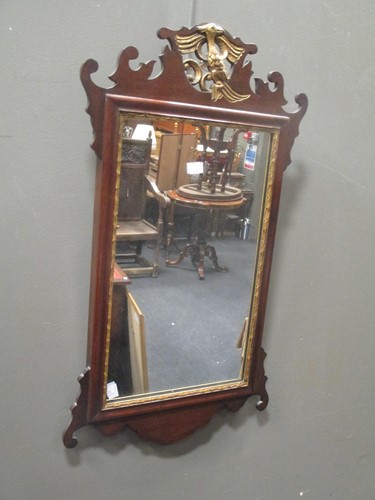 Lot 413 - A George III style mahogany and parcel gilt...