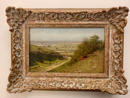 Lot 273 - Jose Weiss (1859-1919), Yorkshire Dales, oil...