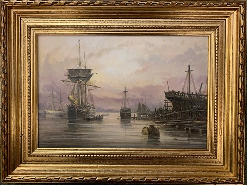 Lot 275 - John L Chapman (b. 1946), Shipping in a...