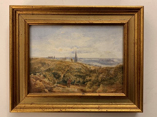 Lot 274 - View of Norwich Cathedral from Mousehold Heath,...