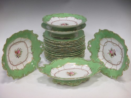 Lot 144 - Victorian porcelain (possibly Coalport) part...