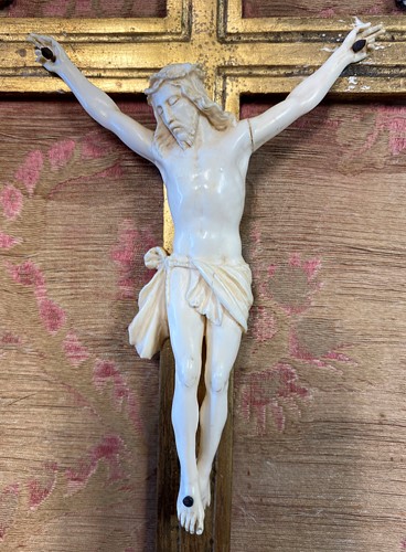 Lot 190 - Two ivory Corpus Christie, 19th century