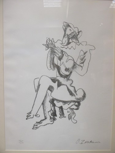 Lot 290 - Ossip Zadkine (1890-1967), Guitar Player,...