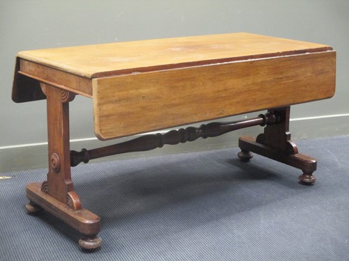 Lot 359 - An early Victorian mahogany library table, 74...