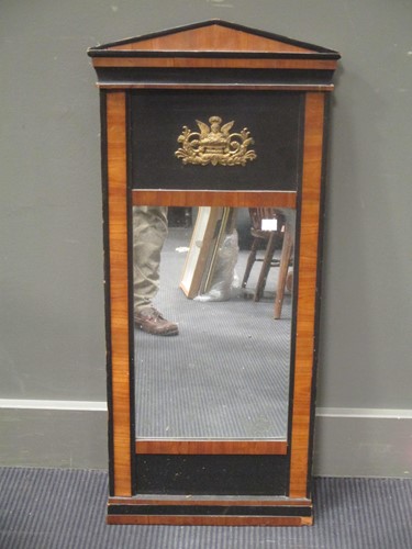 Lot 516 - A Directoire style wall mirror, 87cm high,...