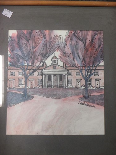 Lot 282 - A classical building elevation - Greenwich -...