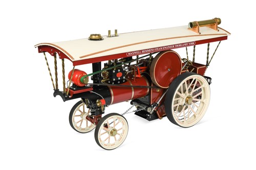 Lot 632 - A precision built 1 inch scale live steam model of a Showman's Engine by Maxwell Hemmens, 1995