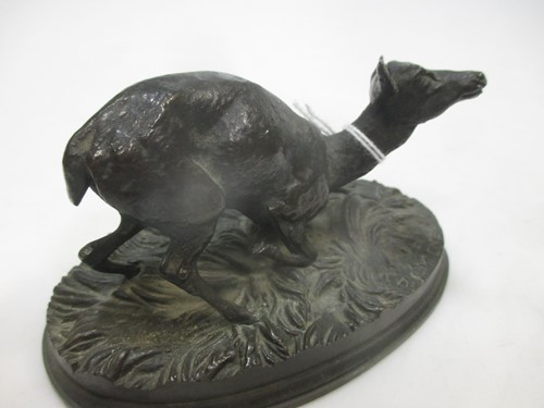 Lot 39 - P.J.Mene, a small bronze model of a deer,...