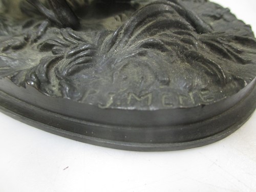 Lot 39 - P.J.Mene, a small bronze model of a deer,...