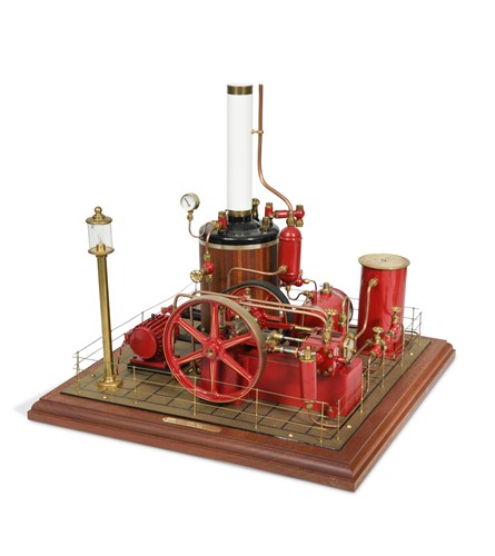 Lot 629 - A precision built live steam model of a York-Bolton mill engine by Maxwell Hemmens, 1997