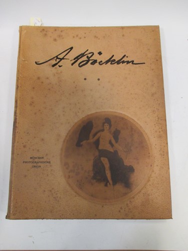 Lot 607 - Arnold Bocklin, 4 large German volumes of...