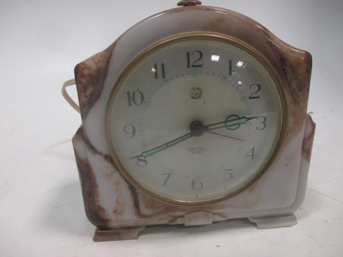 Lot 44 - Two Chinoiserie case mantel clocks with...