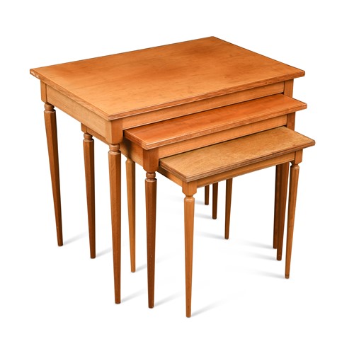 Lot 199 - Edward Barnsley, a nest of three mahogany tables, circa 1968