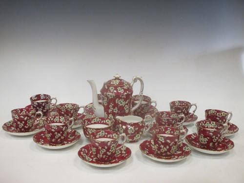 Lot 76 - Two decorative tea sets by Crown Staffordshire;...