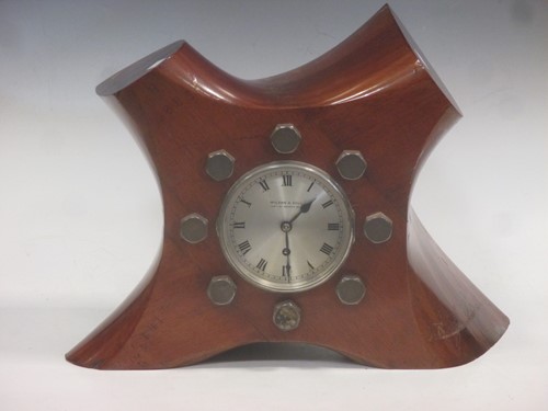 Lot 31 - An early 20th century propellor boss clock by...