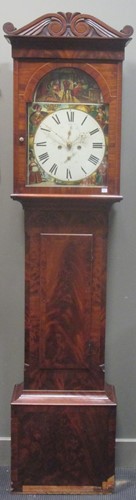 Lot 372 - Davidson; Beith A mahogany longcase clock, the...