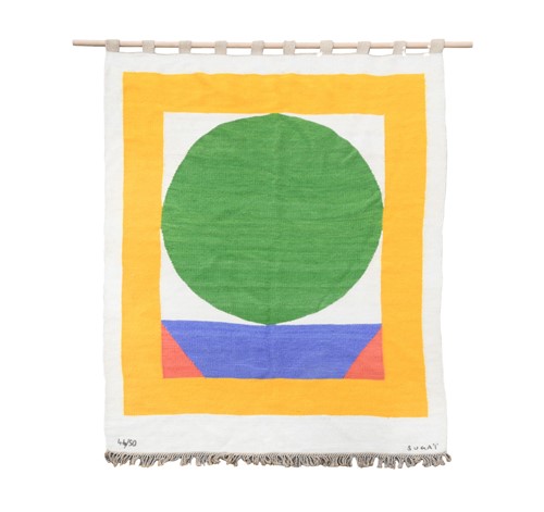 Lot 96 - Kumi Sugai (Japanese, 1919–1996), Mohair wool tapestry, circa 1974