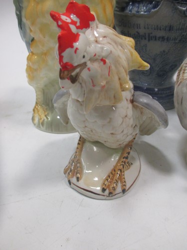 Lot 24 - Collection of model china cockerells and a...