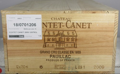 Lot 459 - Chateau Pontet Canet, Pauillac 5eme Cru 2009