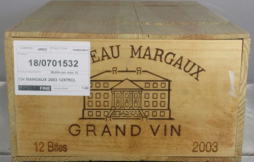 Lot 457 - Chateau Margaux, Margaux 1er Cru 2003
