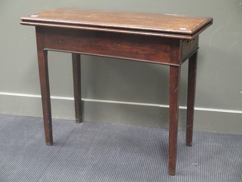 Lot 357 - A 19th century tea table with single end...