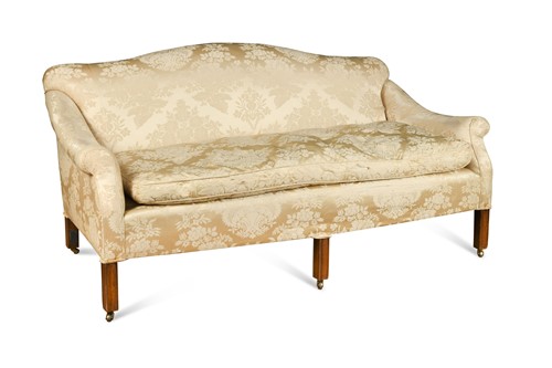Lot 540 - A mahogany framed sofa, 19th century