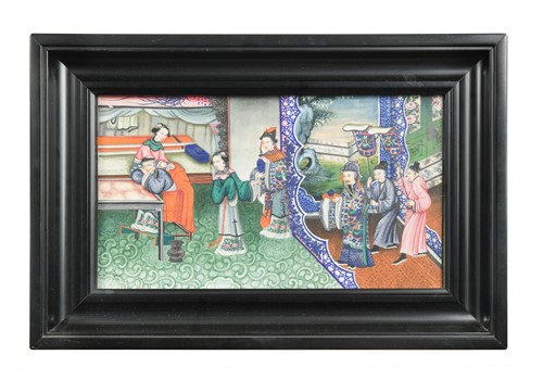 Lot 398 - A pair of Chinese export pith paintings, Qing Dynasty circa 1840-60, Canton