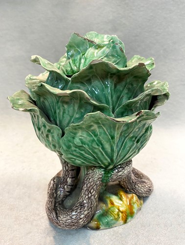 Lot 208 - A Jose Cunha Portuguese Palissy part tea service