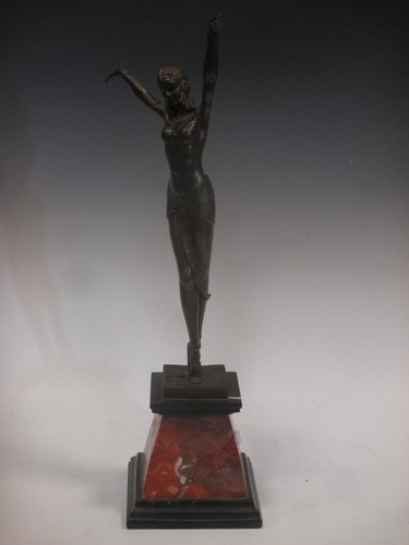 Lot 51 - After Demetre Chiparus, Egyptian Dancer,...