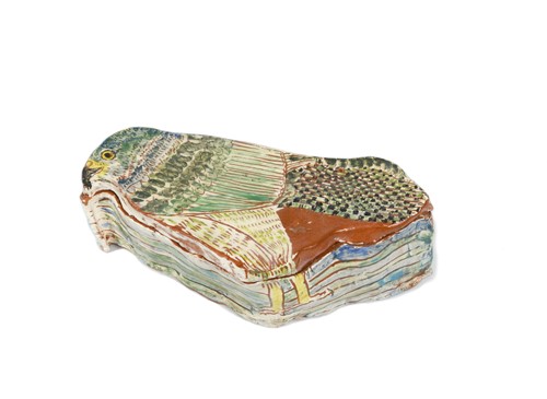 Lot 34 - Ann Stokes (British, 1922-2014), an earthenware box and cover