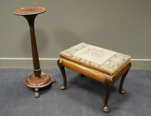 Lot 325 - A late Victorian mahogany torchere stand, 87 x...
