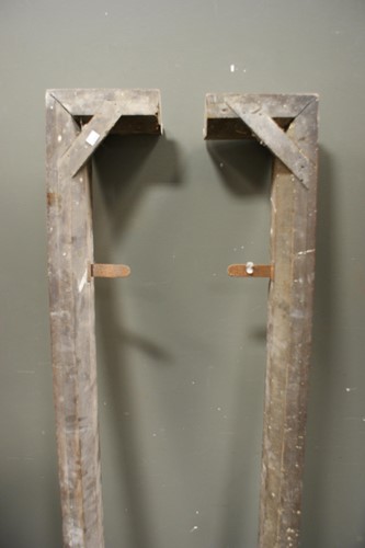 Lot 354 - A pair of early Victorian mahogany bed posts...