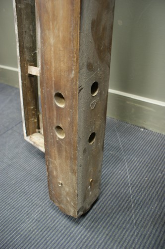 Lot 354 - A pair of early Victorian mahogany bed posts...
