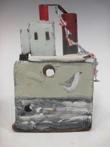 Lot 36 - Hettie Pittman, a driftwood and mixed media...